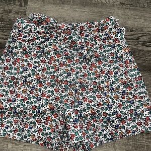 J. Crew high waisted floral shorts Sz 6